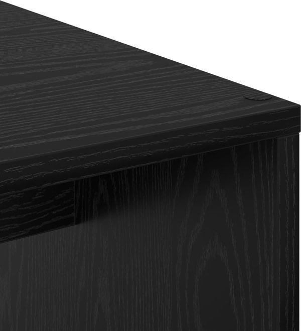 vidaXL Γραφείο Γραφής Μαύρο από MDF με Επικάλυψη Λαμινατ