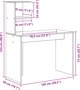 vidaXL Γραφείο Γραφής Μαύρο από MDF με Επικάλυψη Λαμινατ