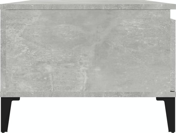 vidaXL Τραπέζι καφέ, σκουριά σκυροδέματος, 90x50x36,5 εκ.