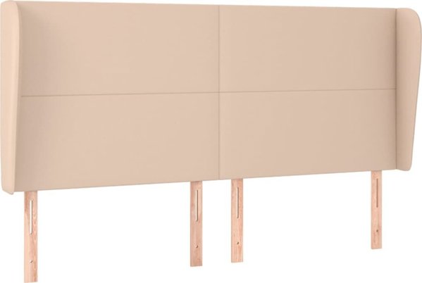 vidaXL Κεφαλάρι uszak καπουτσίνο 163x23x118/128 εκ. από τεχνοδέρμα