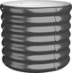 vidaXL vidaXL Donica ogrodowa, stal malowana proszkowo, 40x40x36 cm, antracyt