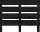vidaXL Κεφαλάρι κρεβατιού, μαύρο, 100x3x80 cm, μασίφ πεύκο
