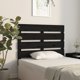 vidaXL Κεφαλάρι κρεβατιού, μαύρο, 100x3x80 cm, μασίφ πεύκο