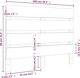 vidaXL Κεφαλάρι κρεβατιού, μαύρο, 100x3x80 cm, μασίφ πεύκο