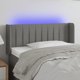 vidaXL Zaglowek do lozkou me LED, skouro gkrizo, 93x16x78/88 cm, yfasma