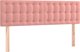 vidaXL Κεφαλάρι κρεβατιού με LED, ροζ, 144x5x78/88 εκ., βελούδο