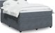 vidaXL Κρεβάτι continental με στρώμα, σκούρο γκρι βελούδο 160x200 εκ.