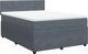 vidaXL Κρεβάτι continental με στρώμα, σκούρο γκρι βελούδο 160x200 εκ.