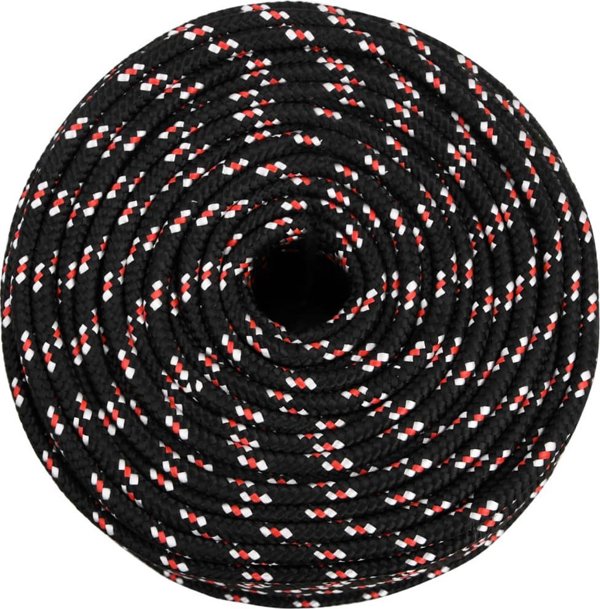 vidaXL Ναυτικό σκοινί, μαύρο, 6 mm, 250 m, πολυπροπυλένιο