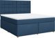 vidaXL Κρεβάτι Κοντινένταλ με Στρώμα, Μπλε, Υφασμάτινο, 180x200 cm