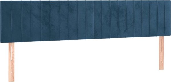 vidaXL Zaglozek do lotka, siemnoniebieski, 200x5x78/88 cm, aksamit