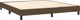 vidaXL Κρεβάτι κρεπεριέρας με στρώμα, καφέ, 160x200 cm, ύφασμα