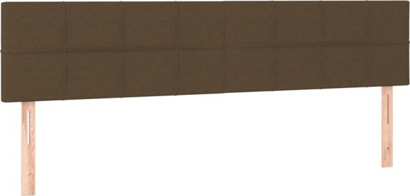 vidaXL Κρεβάτι κρεπεριέρας με στρώμα, καφέ, 160x200 cm, ύφασμα