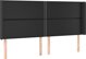 vidaXL Κεφαλάρι uszak Μαύρο 183x16x118/128 cm από τεχνητό δέρμα