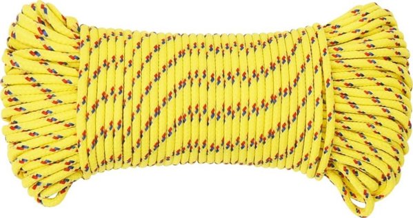vidaXL Linka zeglarska, kitrinos, 3 mm, 500 m, polipropylen