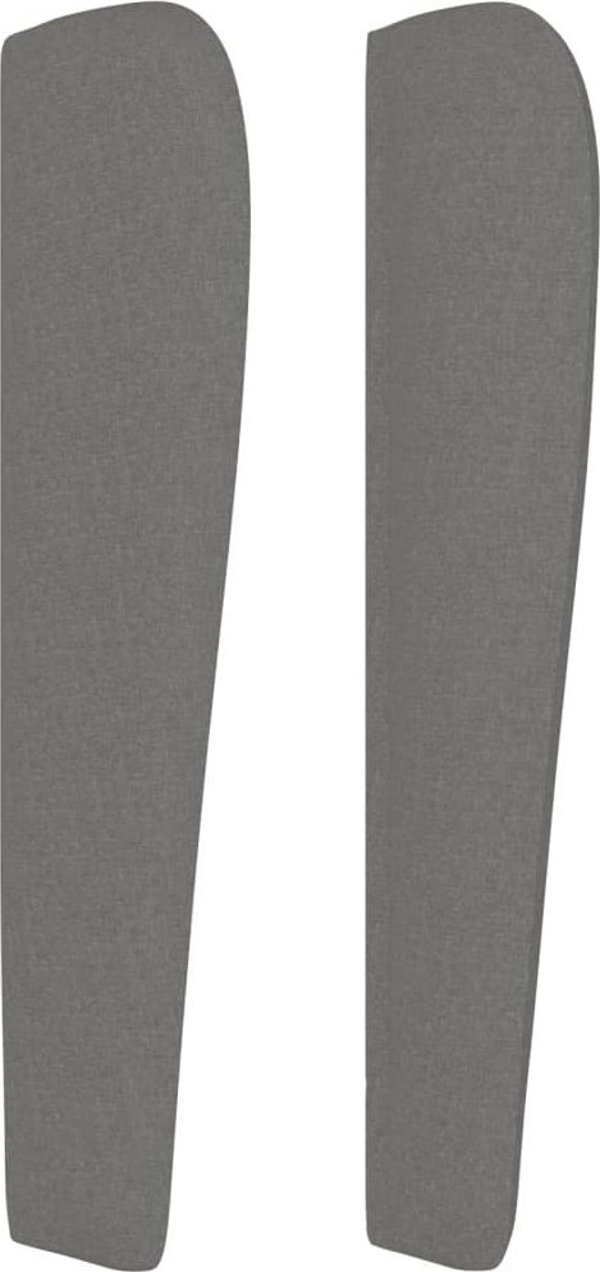 vidaXL Zaglowek uszak ciemnoszary 183x23x118/128 cm tkanina