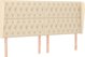 vidaXL Zaglowek Uszak, Κρεμ, 203x23x118/128 cm, Υφασμάτινος