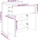 vidaXL Ντουλάπι Sonoma από δρυς, 60x30x70 cm, από υλικό ξύλου
