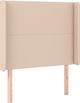 vidaXL Υποστύλωμα κεφαλιού uszak cappuccino 83x16x118/128 cm από συνθετικό δέρμα