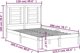 vidaXL Κρεβατοκάμαρα λευκή από μασίφ πεύκο, 120x200 cm