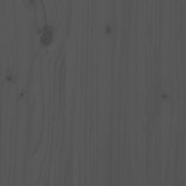 vidaXL Γκρι προσκέφαλο κρεβατιού 81x3x63 cm από συμπαγές πεύκο