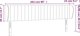 vidaXL Υποστήριγμα κεφαλής uszak κρεμ 203x23x78/88 cm από ύφασμα