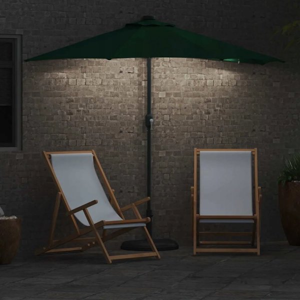 vidaXL VidaXL Parasolka ogrodowa Zielony 294 x 150 x 223 cm Poliester i Stal