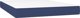 vidaXL Λύκνο Κοντινεντάλε με στρώμα, μπλε 140x190 cm, ύφασμα
