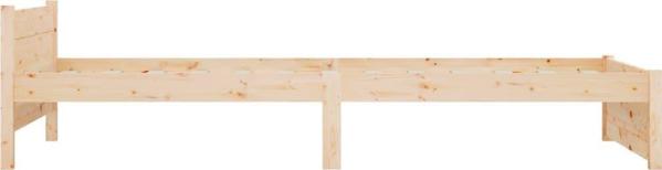 vidaXL Πλαίσιο κρεβατιού από μασίφ ξύλο, 90x190 cm, μονό