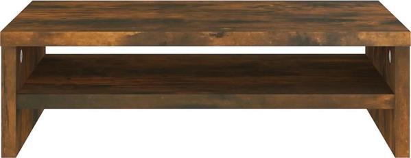 vidaXL Βάση για οθόνη, καπνιστό δρυς, 42x24x13 εκ.