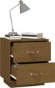 vidaXL Szafki nocne, 2 szt., miodowy braz, 40x34x45 cm, drewno sosnowe