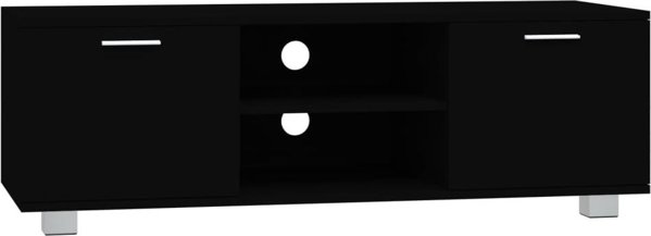 vidaXL Έπιπλο τηλεόρασης, μαύρο, 120x40,5x35 εκ., ξυλώδες υλικό