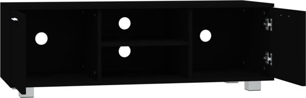 vidaXL Έπιπλο τηλεόρασης, μαύρο, 120x40,5x35 εκ., ξυλώδες υλικό
