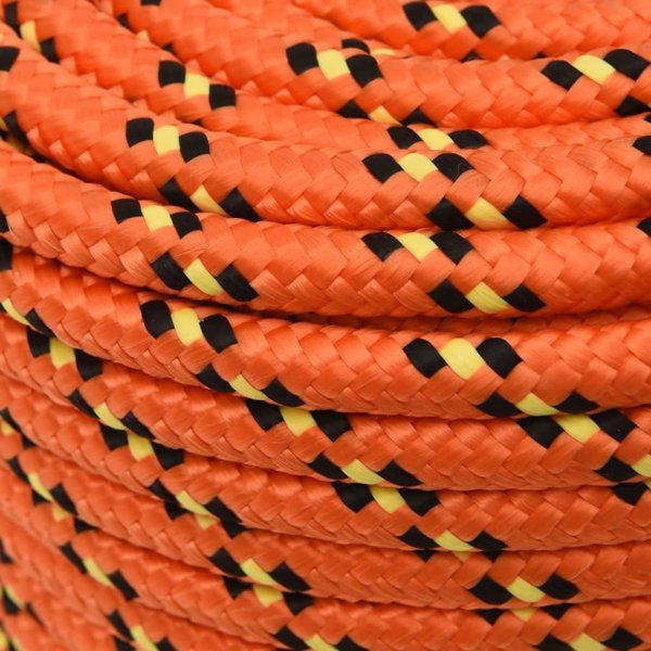 vidaXL Ναυτική τσαμπίδα, πορτοκαλί, 12 mm, 50 m, πολυπροπυλένιο