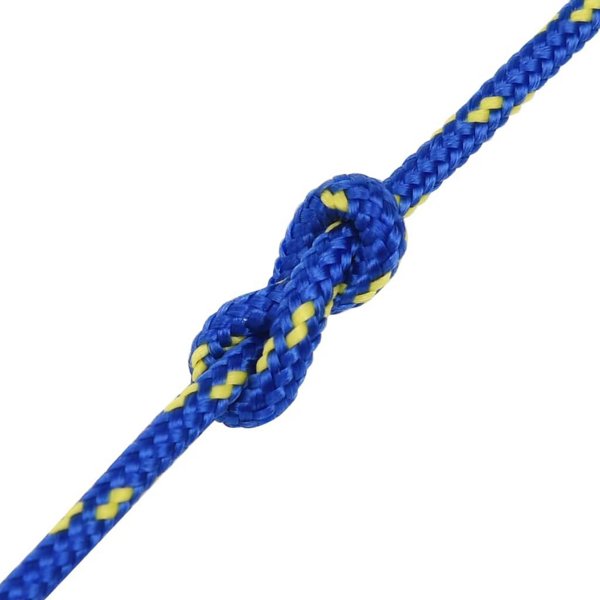 vidaXL Linka zeglarska niebieska 5 mm 25 m polipropylen