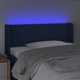 vidaXL Zaglowek do lozkou me LED, ble, 103x16x78/88 cm, yfasma
