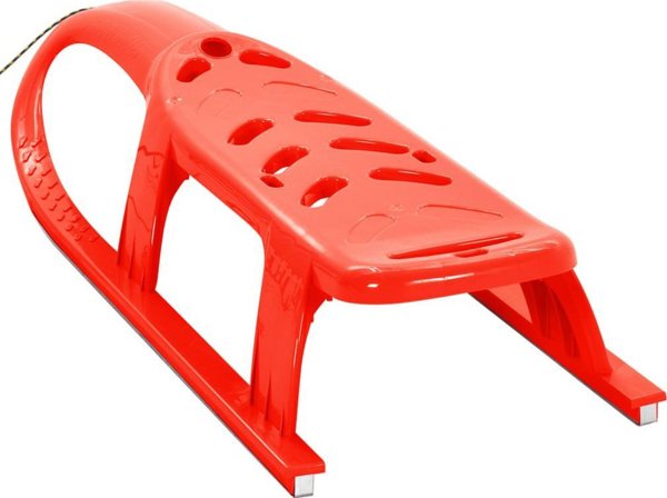 vidaXL vidaXL Sanki dla dzieci, czerwone, 102,5x40x23 cm, polipropylenowe
