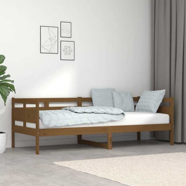 vidaXL Κρεβάτι ημέρας, κεραμιδί καφέ, από πεύκο, 80x200 cm