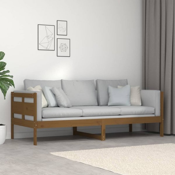 vidaXL Κρεβάτι ημέρας, κεραμιδί καφέ, από πεύκο, 80x200 cm
