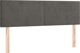 vidaXL Κρεβάτι continental με στρώμα, σκούρο γκρι, 140x200cm βελούδο