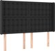 vidaXL Ζαγκλόουκ uszak μαύρο 147x16x118/128 cm από τεχνητό δέρμα
