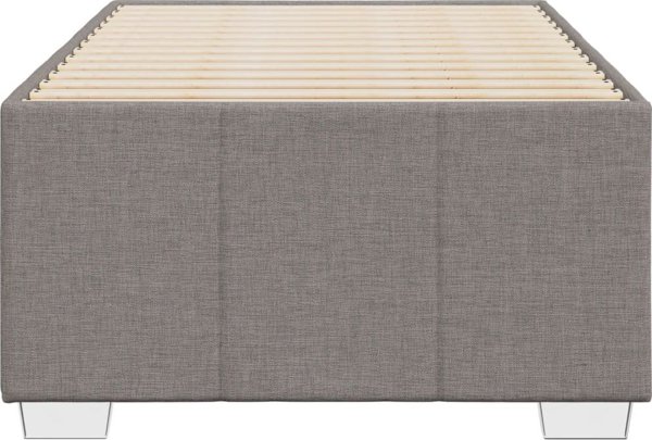 vidaXL Rama κρεβατιού, χρώμα ταουπ, 80 x 200 cm, επενδυμένη με ύφασμα