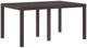 vidaXL Σετ φαγητού κήπου 7 τεμαχίων μπρονζέ Polyrattan