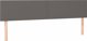 vidaXL Κεφαλάρι κρεβατιού με LED, γκρι, 200x5x78/88 cm, τεχνητό δέρμα