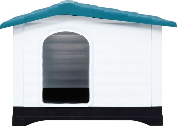 vidaXL vidaXL Buda dla psa, niebieska, 90,5x68x66 cm, polipropylen