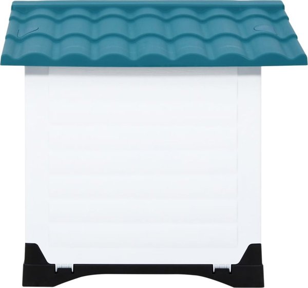 vidaXL vidaXL Buda dla psa, niebieska, 90,5x68x66 cm, polipropylen