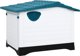 vidaXL vidaXL Buda dla psa, niebieska, 90,5x68x66 cm, polipropylen