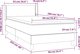 vidaXL Κρεβάτι Κοντινεντάλ με Στρώμα Μαύρο 90x200 cm Υφασμάτινο