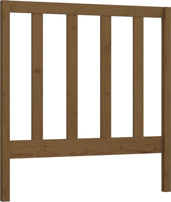 vidaXL Κεφαλάρι κρεβατιού, μελί καφέ, 81x4x100 cm, μασίφ ξύλο πεύκου