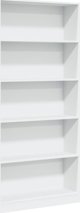 vidaXL Ράφι, λευκό, 80x24x176 εκ., από ξύλινο συνθετικό υλικό